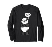 El Oso Panda Dice nö Significa Que no Dicho contra Todo Anti-Meinung Manga Larga