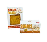 EL OSO PARDO Sobaos Pasiegos IGP 1 Kg (6 uds) + Quesada Pasiega Tradicional 450g, Bizcochos, Recetas Típicas de Cantabria, Sabor y Textura Auténticos