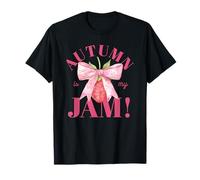 El otoño es mi Mermelada, Lindo otoño Estampado Casual de Fresa Camiseta