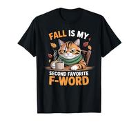 El otoño es mi Segundo Gato Divertido Favorito de F Word Camiseta