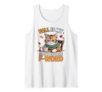 El otoño es mi Segundo Gato Divertido Favorito de F Word Camiseta sin Mangas