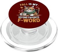 El otoño es mi Segundo Gato Divertido Favorito de F Word PopSockets PopGrip para MagSafe