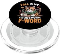 El otoño es mi Segundo Gato Divertido Favorito de F Word PopSockets PopGrip para MagSafe
