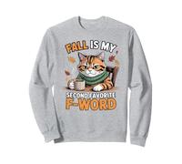 El otoño es mi Segundo Gato Divertido Favorito de F Word Sudadera