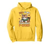El otoño es mi Segundo Gato Divertido Favorito de F Word Sudadera con Capucha