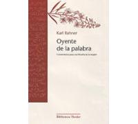 Oyente de la palabra: Fundamentos para una filosofía de la religión (Biblioteca Herder)