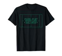 El pádel es mi Trabajo Vida Equilibrio Amante del Tenis Camiseta