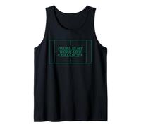 El pádel es mi Trabajo Vida Equilibrio Amante del Tenis Camiseta sin Mangas