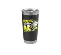 El Pádel Me Hace Decir Palabrotas. Pádel Divertido Vaso térmico de acero inoxidable de doble pared