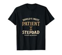 El padrastro más paciente del mundo, diseño vintage de reloj de arena Camiseta