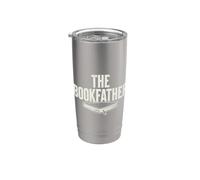 El padrino de libros - Funny Book Reading Dad Vaso térmico de acero inoxidable de doble pared