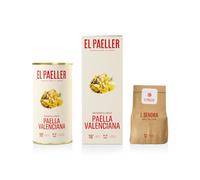 EL PAELLER - Preparado Paella Valenciana | Sabor Auténtico | Cocinado Artesanalmente a Leña | Ingredientes 100% Naturales | Para 2-3 Personas | Fácil de Preparar en solo 18 Minutos | Sin Gluten