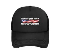 El País por Encima del Partido, La Democracia Importa. Mujer Hombre Snapback Cap Suave Sombrero Secado Rápido Gorra De Béisbol para Running Aire Libre Golf