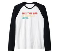 El pájaro estatal de Indiana es Larry Vintage Apparel Camiseta Manga Raglan
