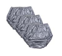 El pañal adulto impermeable cubre la incontinencia reutilizable lavable de PE(Gray,X-Large)