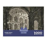 El Panteón, Roma Puzzle De Madera Impermeable Puzzles De 1000 Piezas Regalos para Adultos Imposible Rompecabezas Decoración del Hogar
