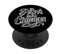 El Papa Mas Chingon Diseño Latino Español El Mejor Papá PopSockets PopGrip Adhesivo