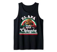 El Papa Más Chingón Funny Matching Family Couples Humor Camiseta sin Mangas