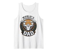 El papá más Fuerte del Mundo Día del Padre Levantamiento de Camiseta sin Mangas