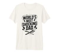 El papá más impactante del Mundo Electricista Día del Padre Verano Camiseta Premium