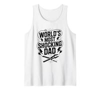 El papá más impactante del Mundo Electricista Día del Padre Verano Camiseta sin Mangas