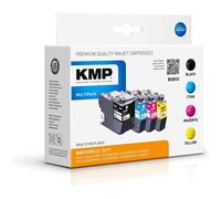 El paquete de cartuchos de impresora compatible negro, cian, magenta, amarillo KMP 1537,4005 reemplaza a Brother LC-3219XL 1 juego