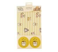 El paquete de papel de regalo de Winnie The Pooh de Disney contiene 2 hojas y etiquetas de papel de regalo