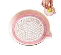 El Para Ajo - Herramienta de Cocina Artesanal de Cerámica,Rallador De Ajo | para Preparación de Comidas en Casa con Chocolate Limón Frutas y Verduras