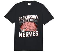 El Parkinson se Pone en los Nervios Enfermedad de Parkinson Comfort Colors Adult Heavyweight T-Shirt