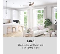 El Paso Ventilador de techo 52" 10.344m³/h imitación madera de roble