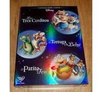 EL PATITO FEO-LOS TRES CERDITOS-LA TORTUGA Y LA LIEBRE CORTOS DISNEY 3 DVD NUEVO