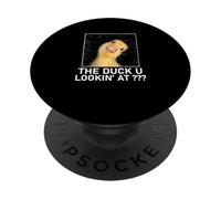 El Pato Que miras Divertido Patito Meme PopSockets PopGrip Adhesivo