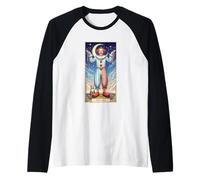 El Payaso Tonto Tarot Cosmic Dreamscape Camiseta Manga Raglan
