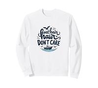 El Pelo del Barco no Importa - Humor náutico de Vacaciones en la Playa Sudadera, Unisex para Adultos, Blanco, M
