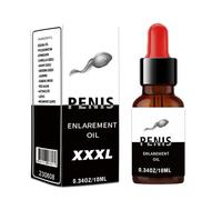 el pene, aceite de masaje para hombres, aceite para agrandar el pene para hombres para prolongar la vida sexual Masaje genital masculino 10 ml Más grande, más largo, más fuerte (M,1PC)