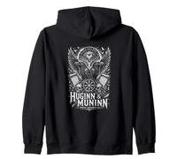 El Pensamiento de Huginn Muninn Recuerda a Todos los Cuervos Sudadera con Capucha