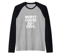 El Peor Chico de Sonido jamás Dicho Divertido Camiseta Manga Raglan