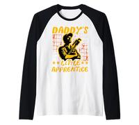 El pequeño Aprendiz de papá Fontanero Divertido Camiseta Manga Raglan