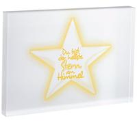 El pequeño ayudante ESTRELLAS A5BLK-06G diamante pulido bloque decorativo, vítreo, amarillo, 15 x 21 cm
