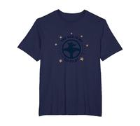 El Perro es mi compañero de Viaje con Huellas Dactilares de copiloto Camiseta, Hombre Tallas Grandes, Azul Marino, 3X Alto