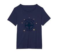 El Perro es mi compañero de Viaje con Huellas Dactilares de copiloto Camiseta, Mujer Tallas Grandes, Azul Marino, 1XL Grande