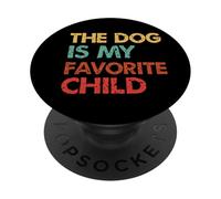 El Perro es mi Hijo Favorito Amante de los Perritos Humor Divertido PopSockets PopGrip Adhesivo