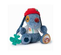 LILLIPUTIENS - Peluche de Actividades Jules The Dog - Sonajero Interactivo para bebés con Espejo, mordedor de Silicona, Cascabel y Ruido de Papel - A Partir de 9 Meses
