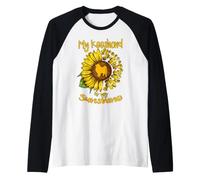 El Perro Keeshond es mi Sol, el Girasol de la Pata del Perro Camiseta Manga Raglan