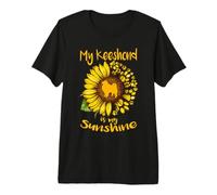 El Perro Keeshond es mi Sol, el Girasol de la Pata del Perro Camiseta Premium