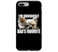 El perro padre chihuahua papá chiwawa amante del pelo largo Carcasa para iPhone 7 Plus/8 Plus