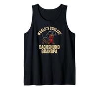 El Perro Salchicha más Genial del Mundo Abuelo Weiner Dog Doxie Granddog Camiseta sin Mangas