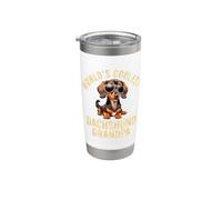 El perro salchicha más genial del mundo Abuelo Weiner Dog Doxie Granddog Vaso térmico de acero inoxidable de doble pared