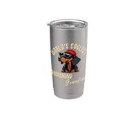 El perro salchicha más genial del mundo Grandma Weiner Dog Doxie Granddog Vaso térmico de acero inoxidable de doble pared