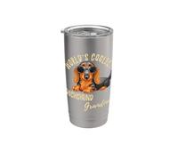 El perro salchicha más genial del mundo Grandma Weiner Dog Doxie Granddog Vaso térmico de acero inoxidable de doble pared